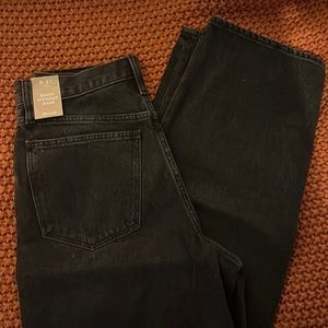 Madewell baggy straight jeans. Size 27. Washed black. NWT. Discount for bundle!!